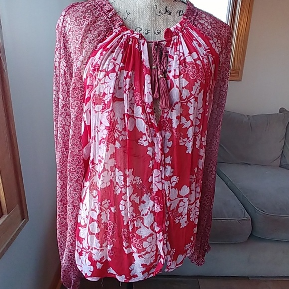 FREE PEOPLE red hippie XS but flowy - Picture 1 of 5